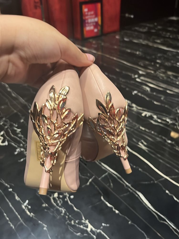 Gold Embellished Heels