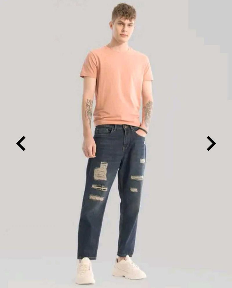 Distressed Denim Jeans