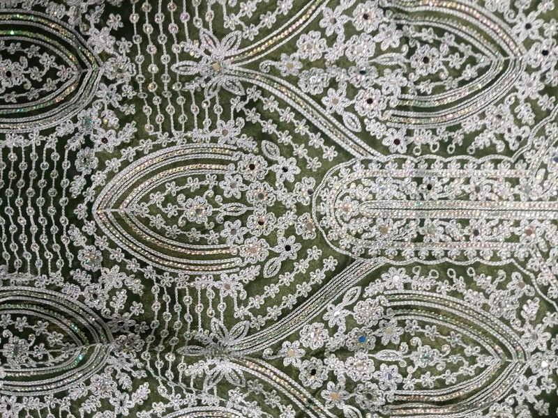 Green Embroidered Kurta Set with dupatta