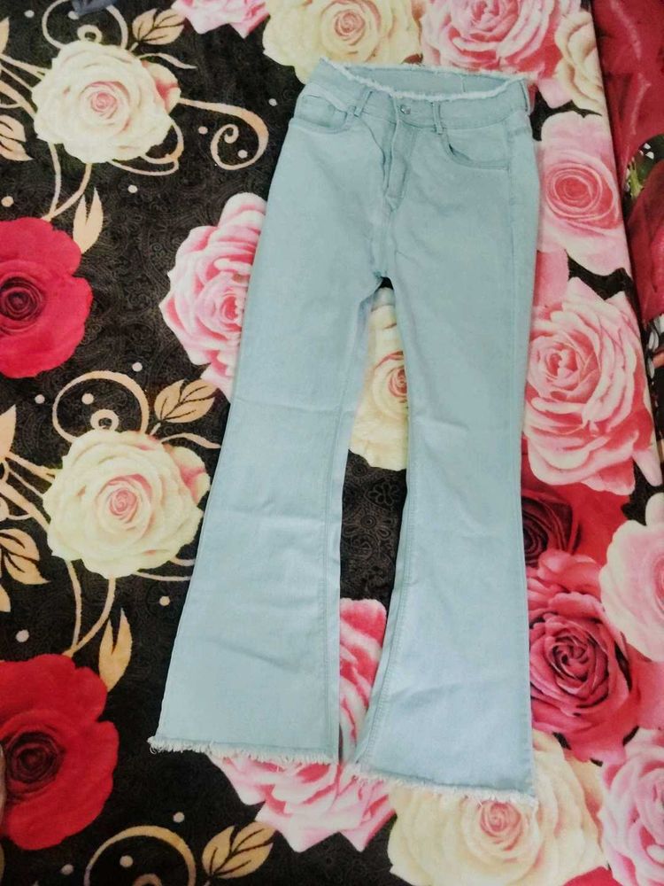 Light Blue Flared Jeans