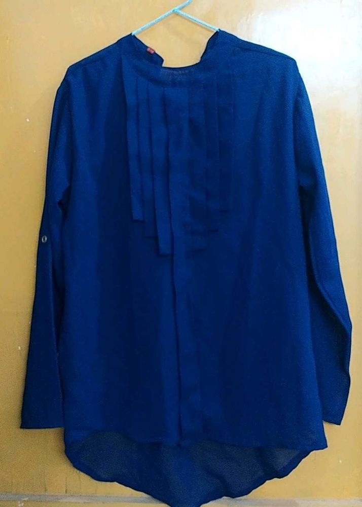 Blue High-Low Top (Myntra)