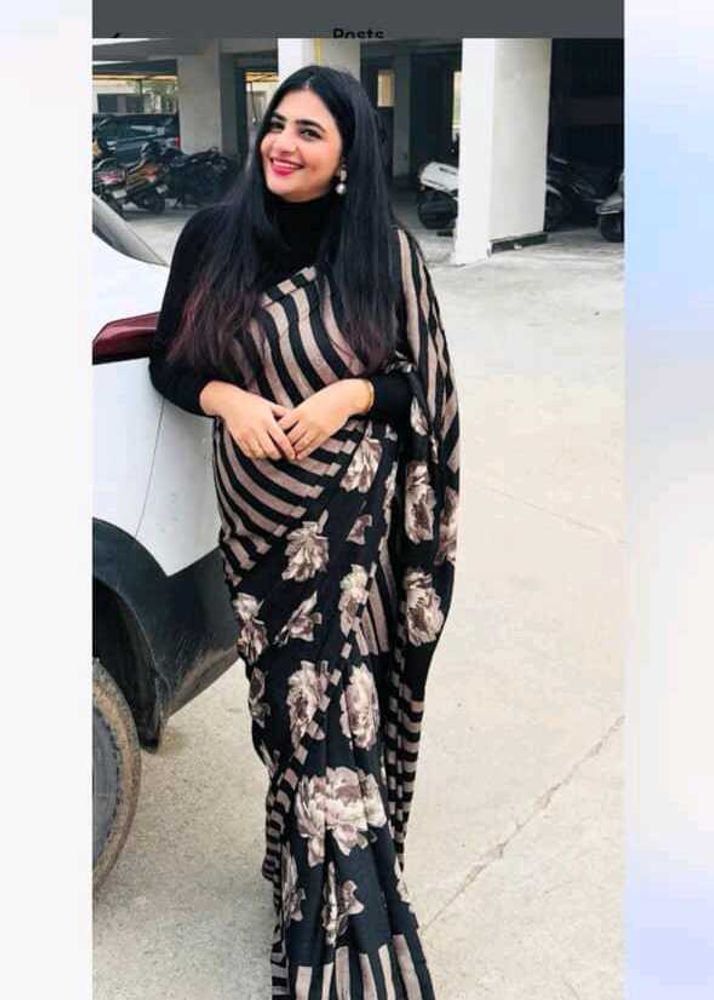 Elegant Floral Saree