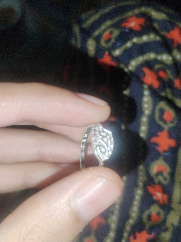 silver ring 💍 for girls wear