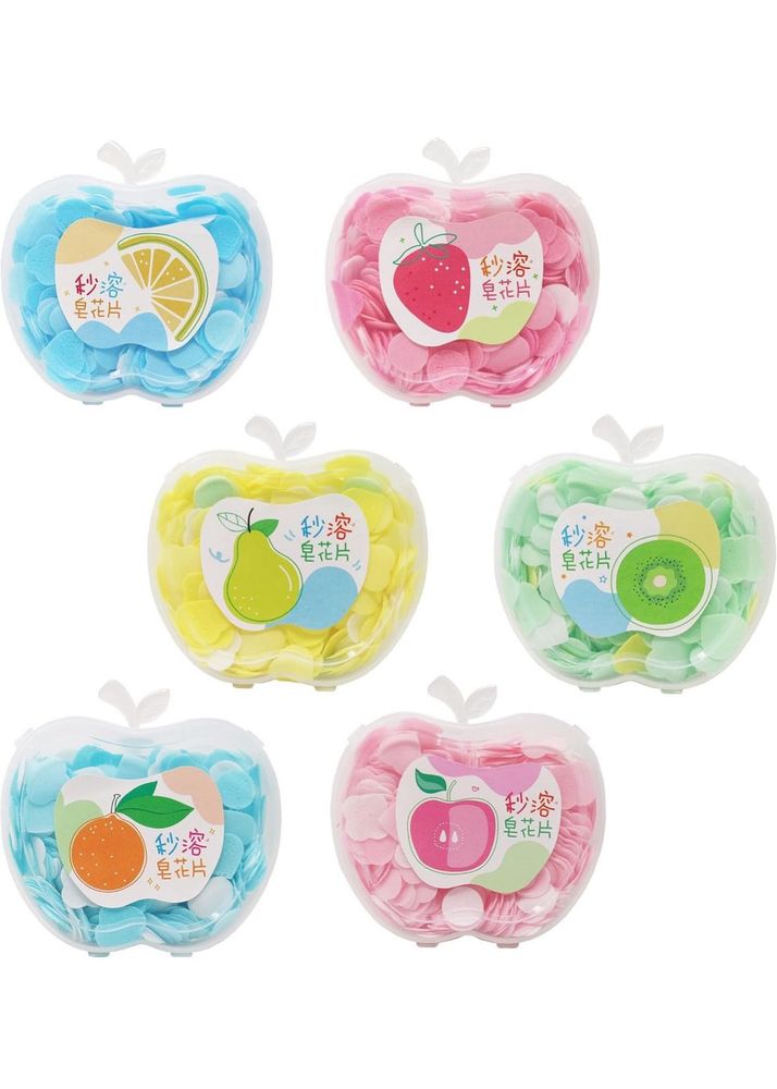 Fruit Scented Paper Soap (Pack Of 6)