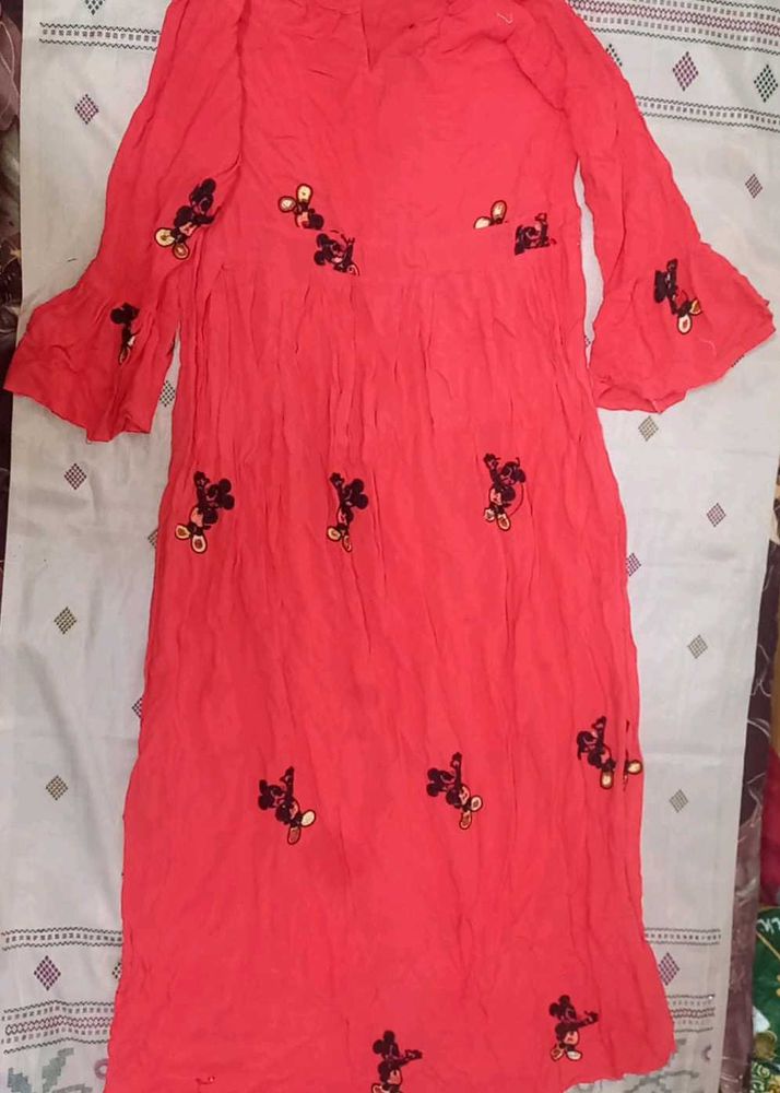 &#34;Viral Cute Red Dress&#34;