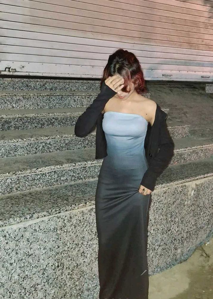 Elegant Ombre Bodycon Dress