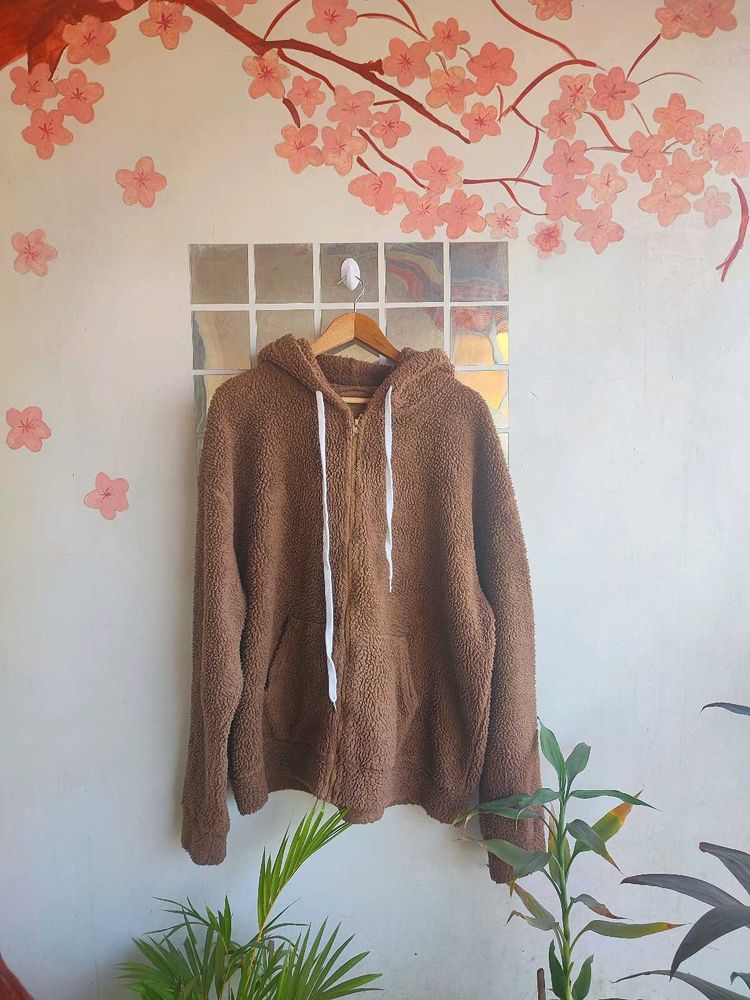 Sherpa Cozy Brown Teddy Bear Hoodie