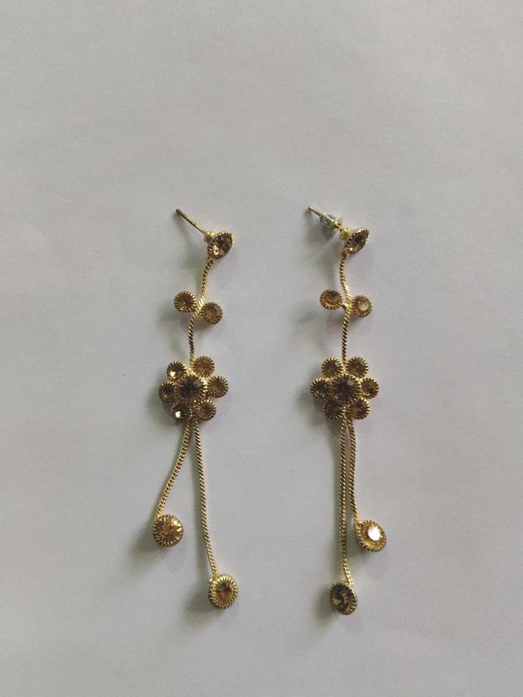 Golden Dangle Earrings