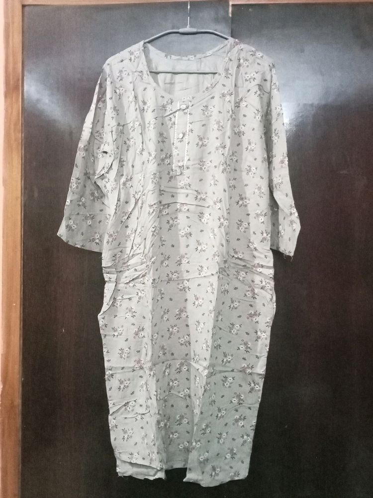 Gray Colour Printed Straight Kurti, It&#39;s Not Used