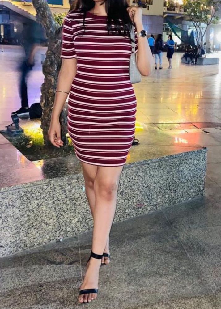 H&amp;M Striped Mini Dress