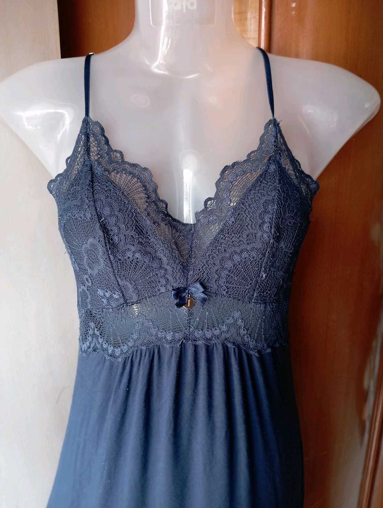 Blue Lace Night Slip