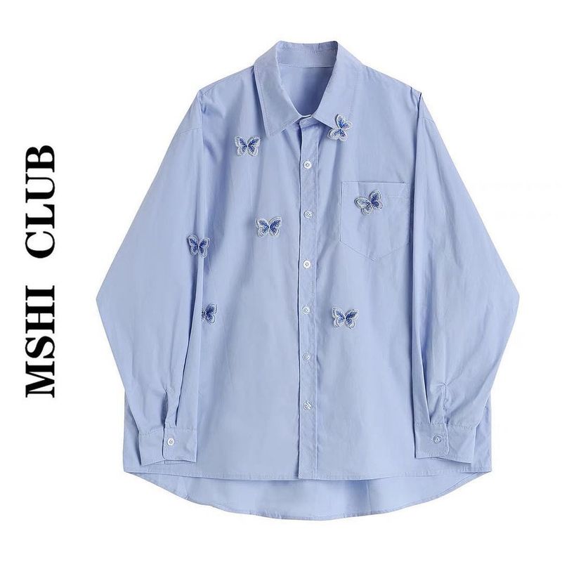 Savana Blue Butterfly Shirt