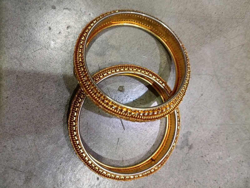 Set of Two Gold Bangles