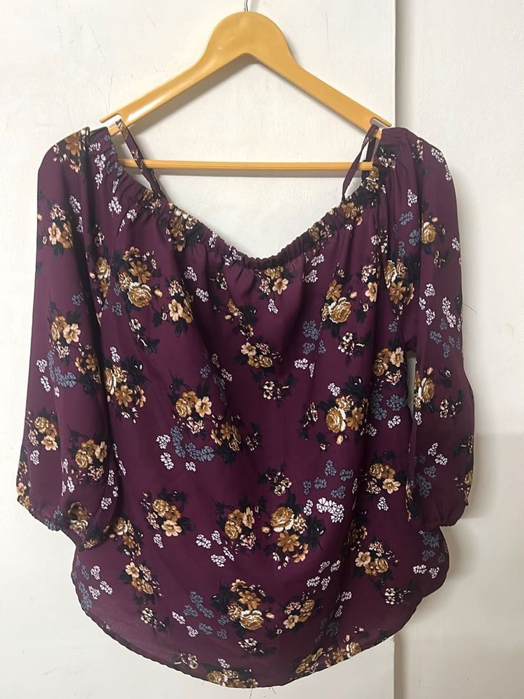 Floral Off-Shoulder Blouse