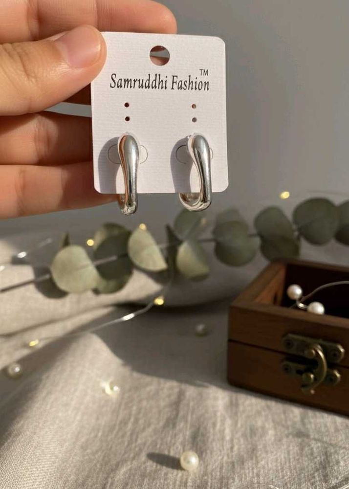 Silver Hoop Earrings