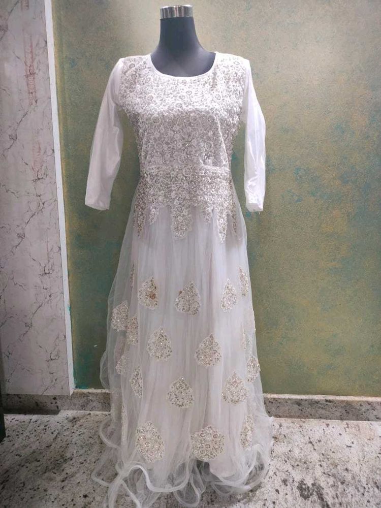 White Ethnic Gown 😍