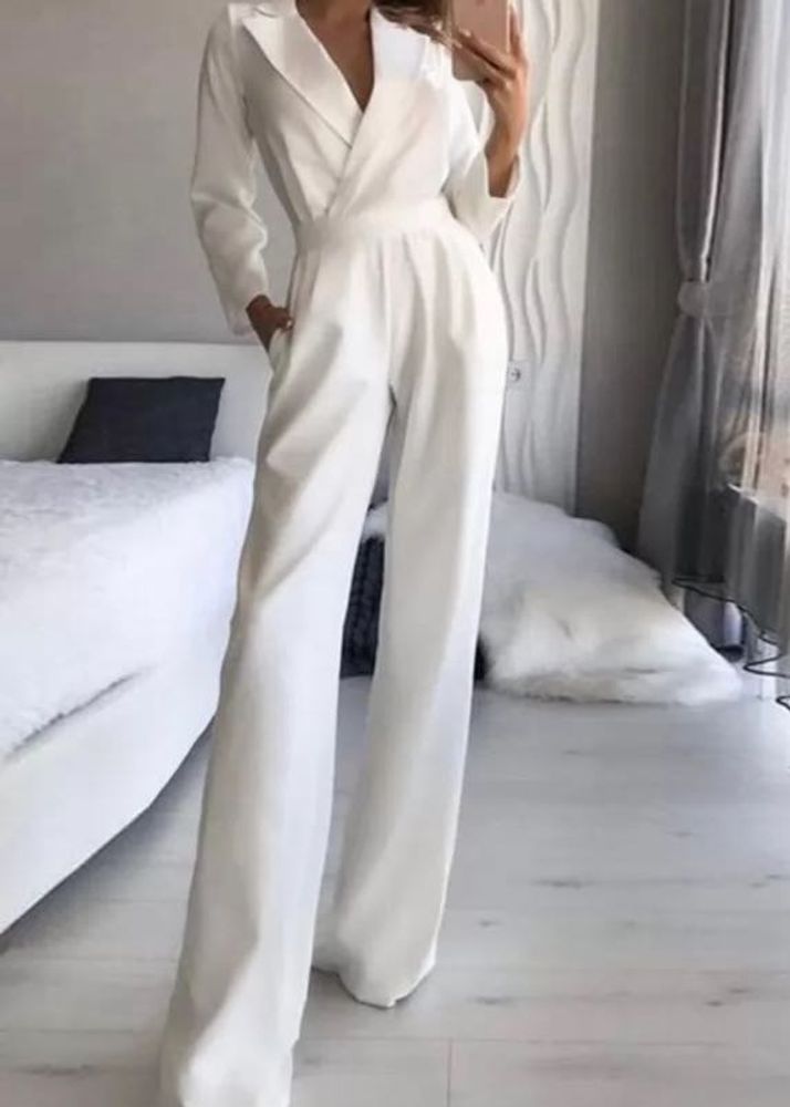 SSS White Office Jumpsuit