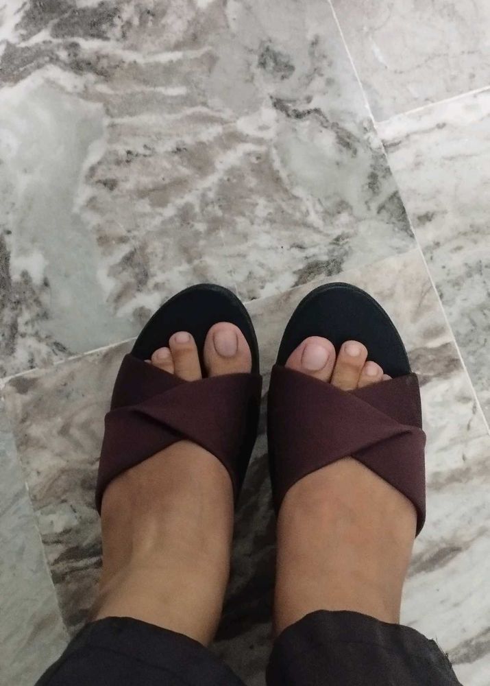 Burgundy Criss-Cross Heels