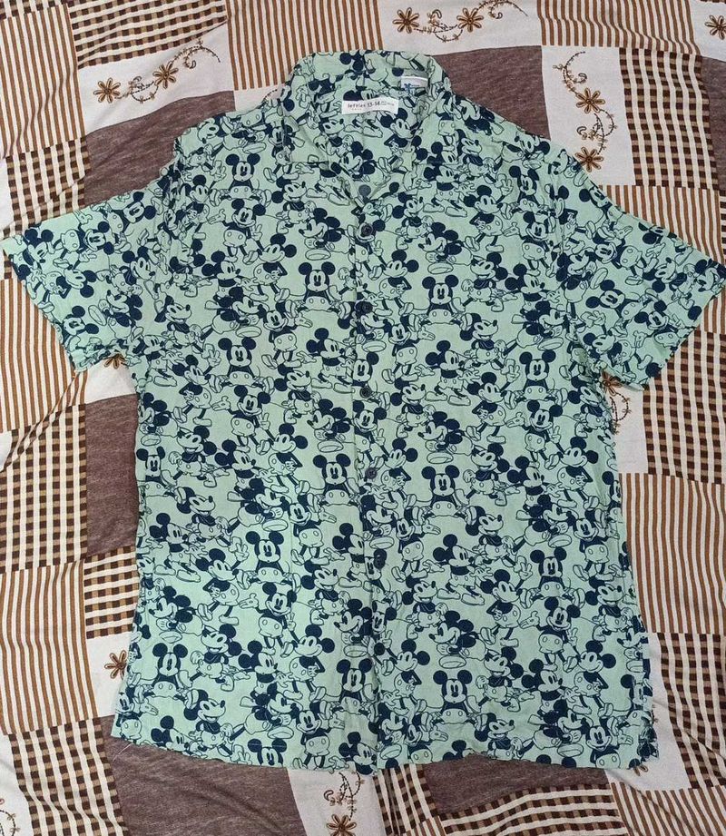 Mickey Mouse Print Shirt