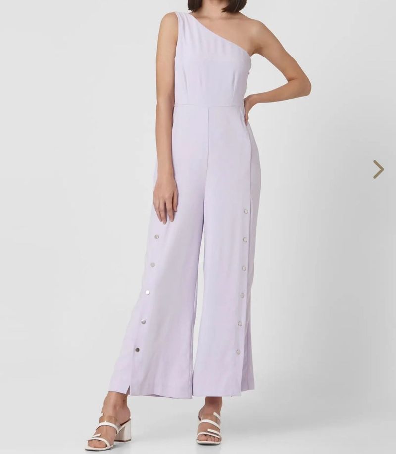 Vero Moda Lavender One-Shoulder Jumpsuit