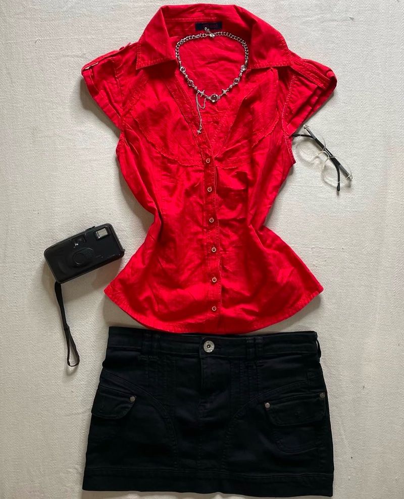 Lace Fitted Office Siren Shirt