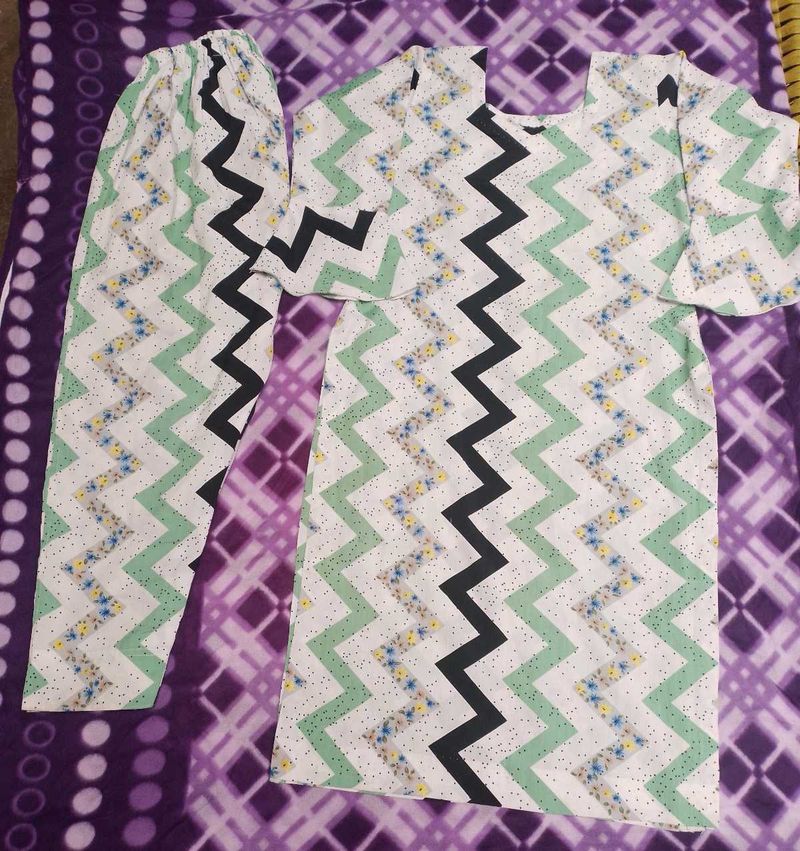 Chunno wala multiple colours kurti &amp; plazzo set