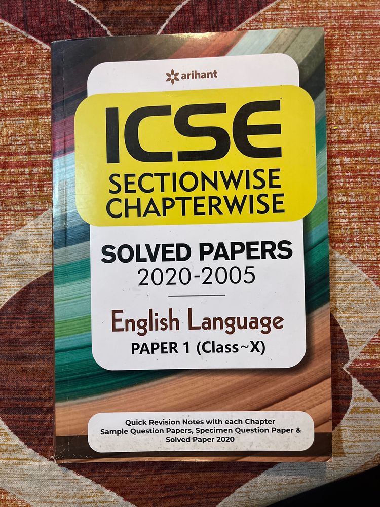 Solved Papers English Language Class10