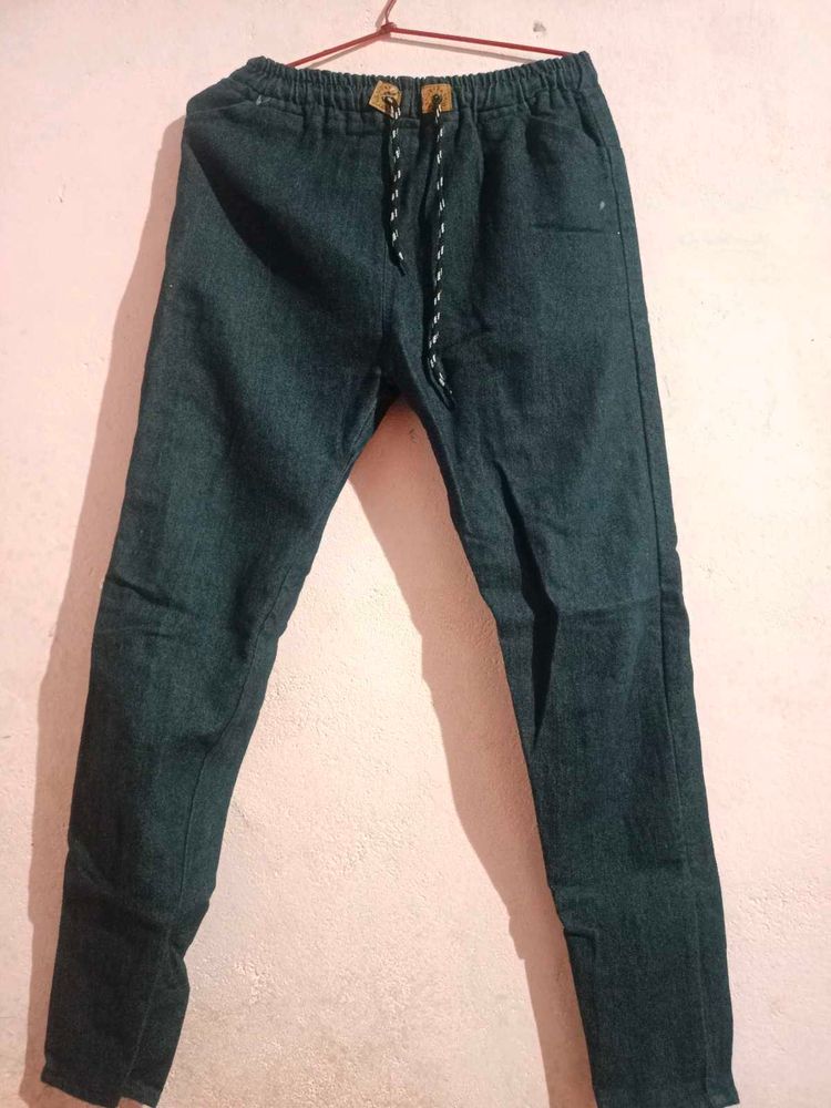 Dark Denim Joggers