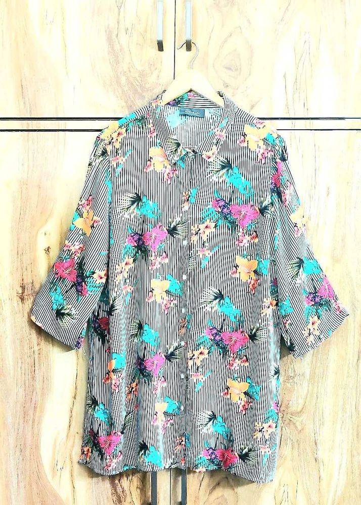 Multicolour Long Shirt Size-48