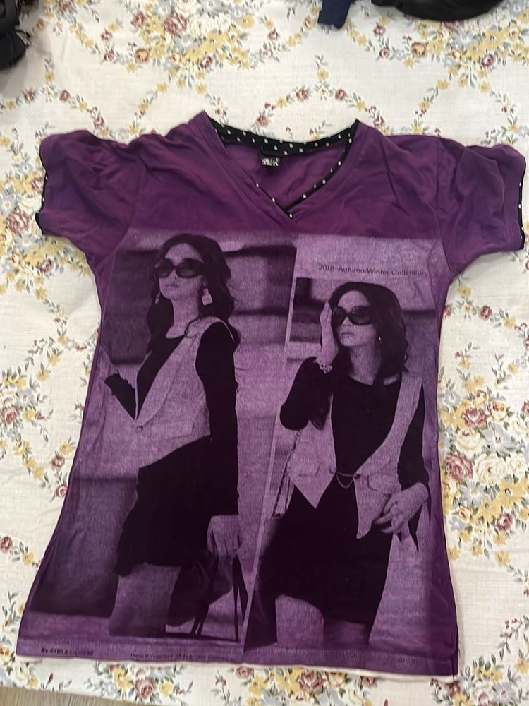 Purple Graphic Tee