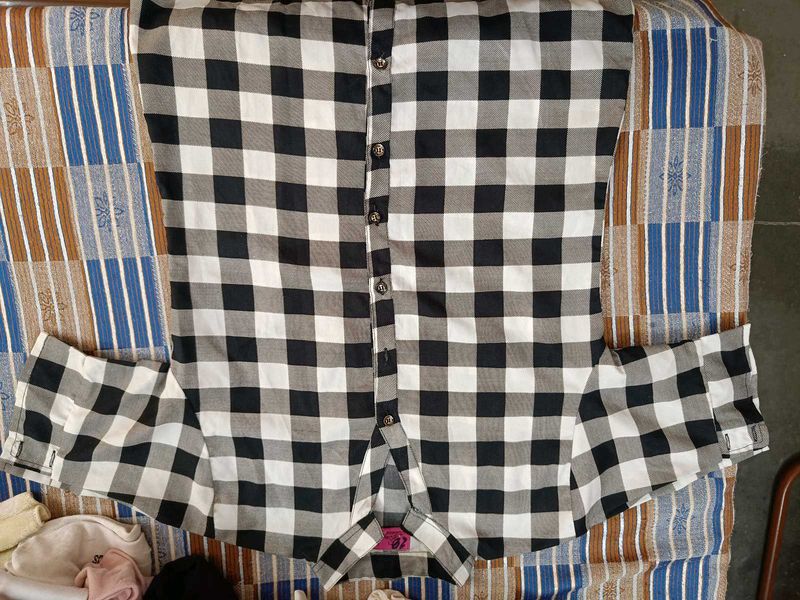 Gingham Button-Down Shirt