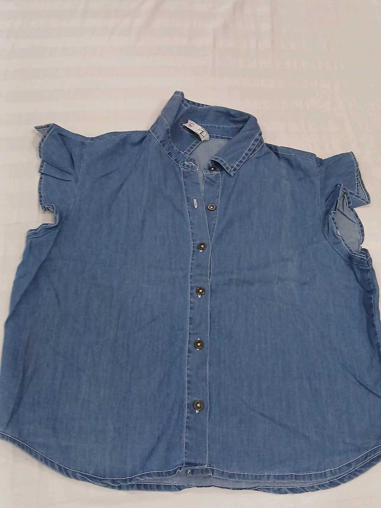 Denim Crop Top