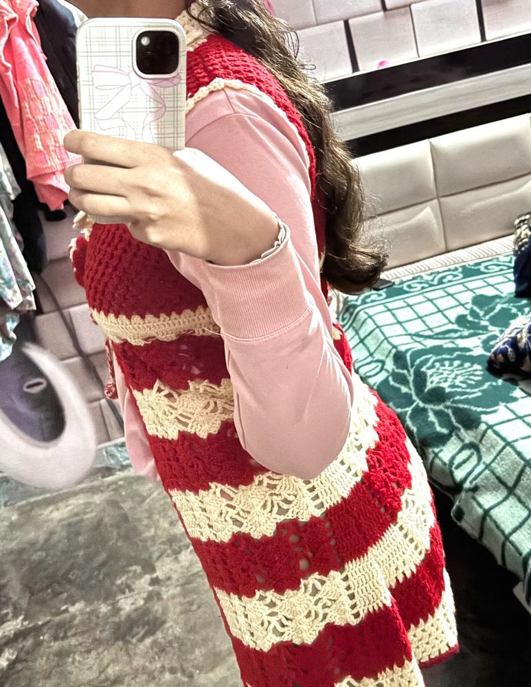 Crochet Knit Vest
