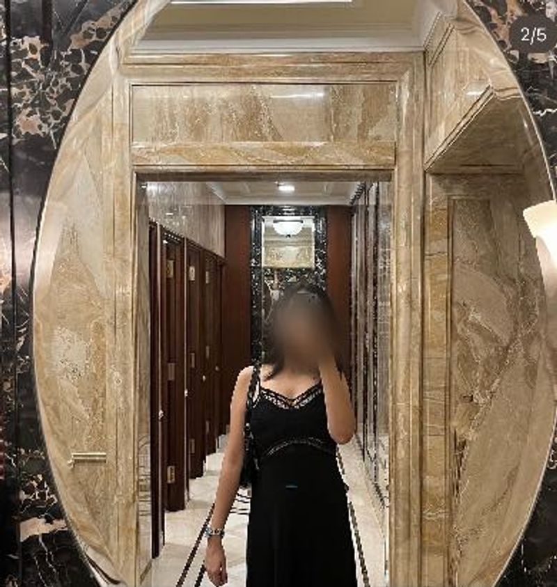 Black Lace Trim Dress