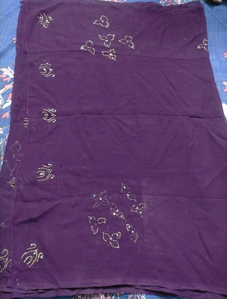 Marble  Violet Colour Chunni