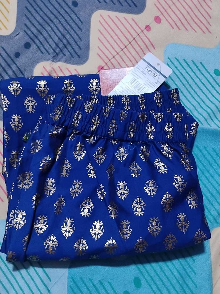 Printed Blue pant