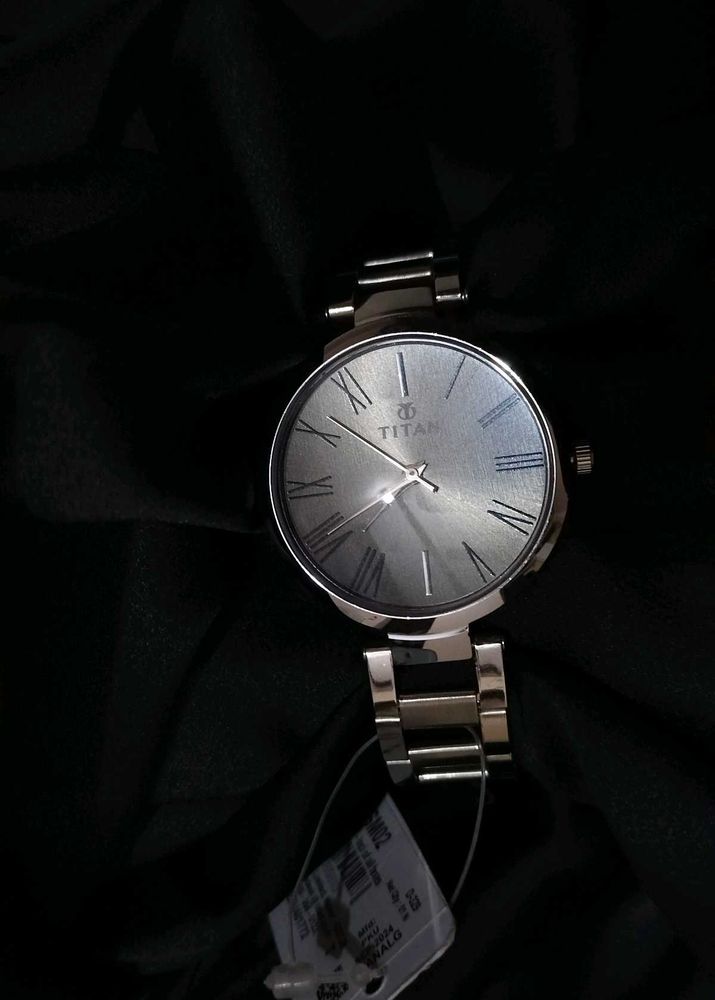 Titan Silver-Tone Watch