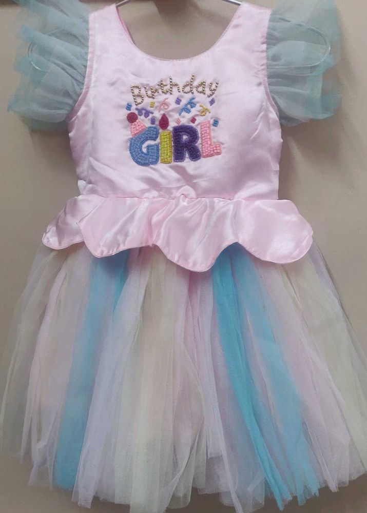Party Wear Girls Dress - 3 To 4 Years