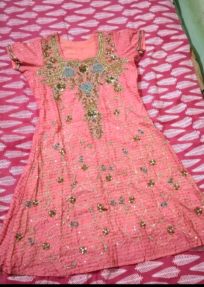 😍🧡fancy Attractive Stone Work Kurti I Bust 32-36