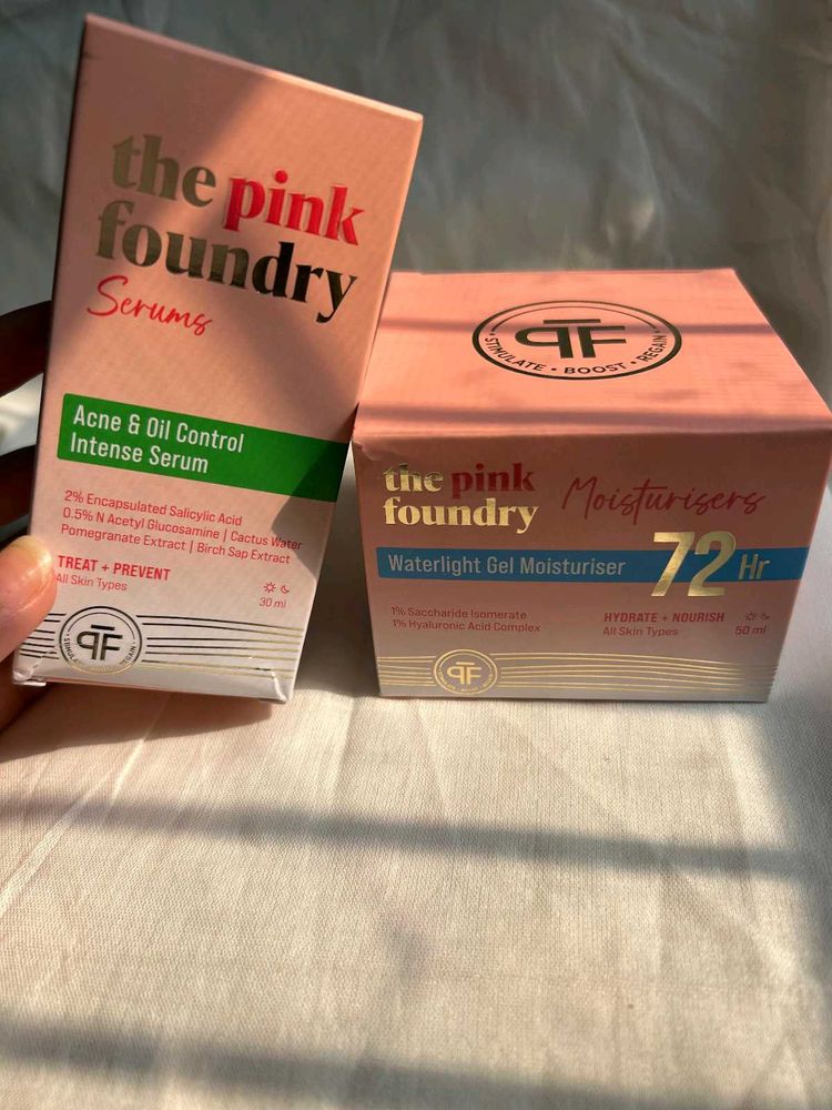 The Pink Foundry Serum And Moisturizer