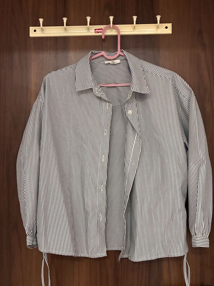 Striped Button-Down Shirt