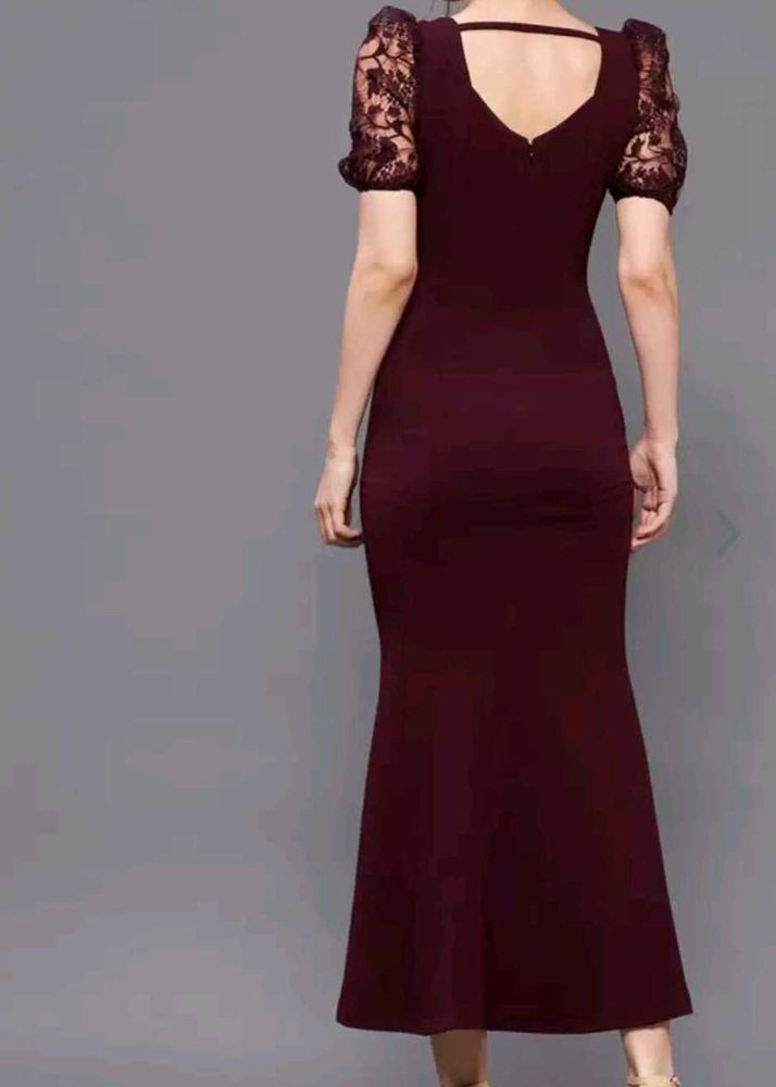 MISS CHASE BODYCON LACE MIDI