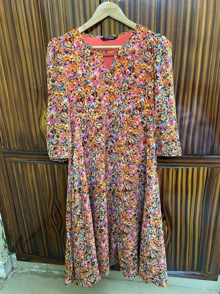 Floral Print Midi Dress