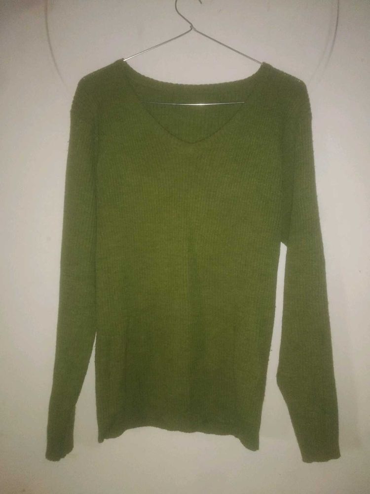 Green Knit Sweater