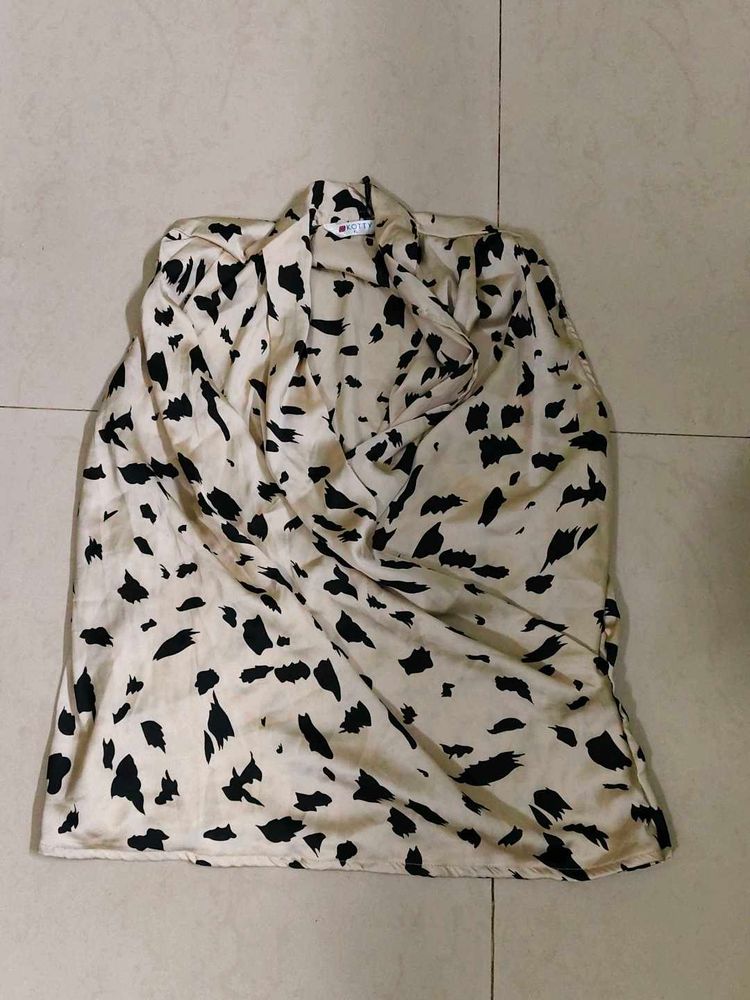 Dalmatian Print Blouse