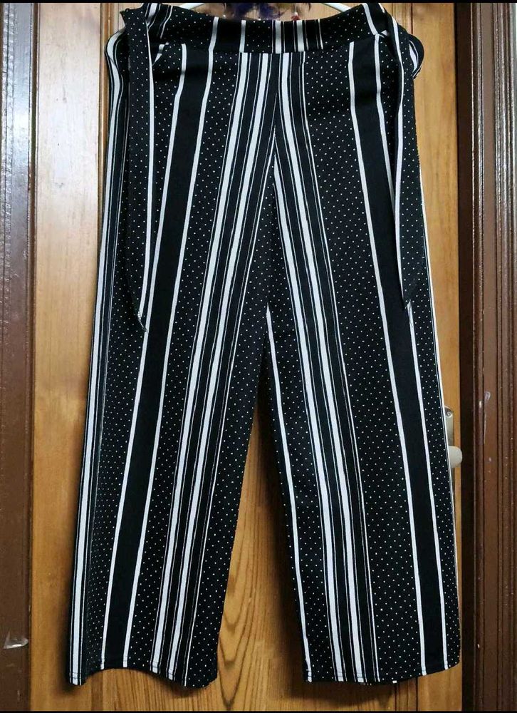 Striped &amp; Polka Dot Palazzo Pants