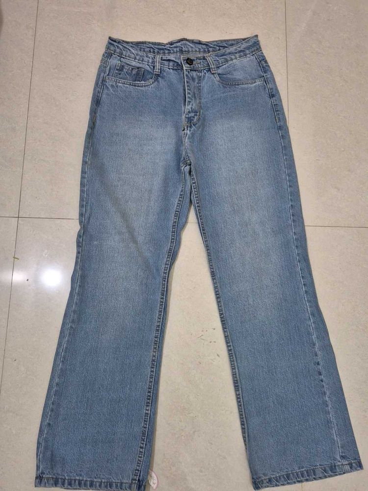 Wide Leg Denim Jeans