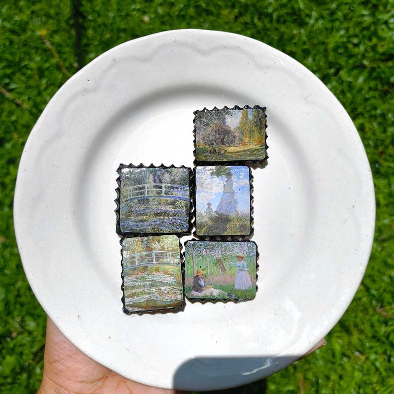 Handmade Clay Fridge Magnets Set