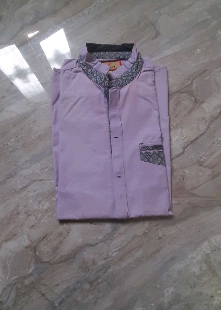 Elegant Men Shirt Chinese Collar