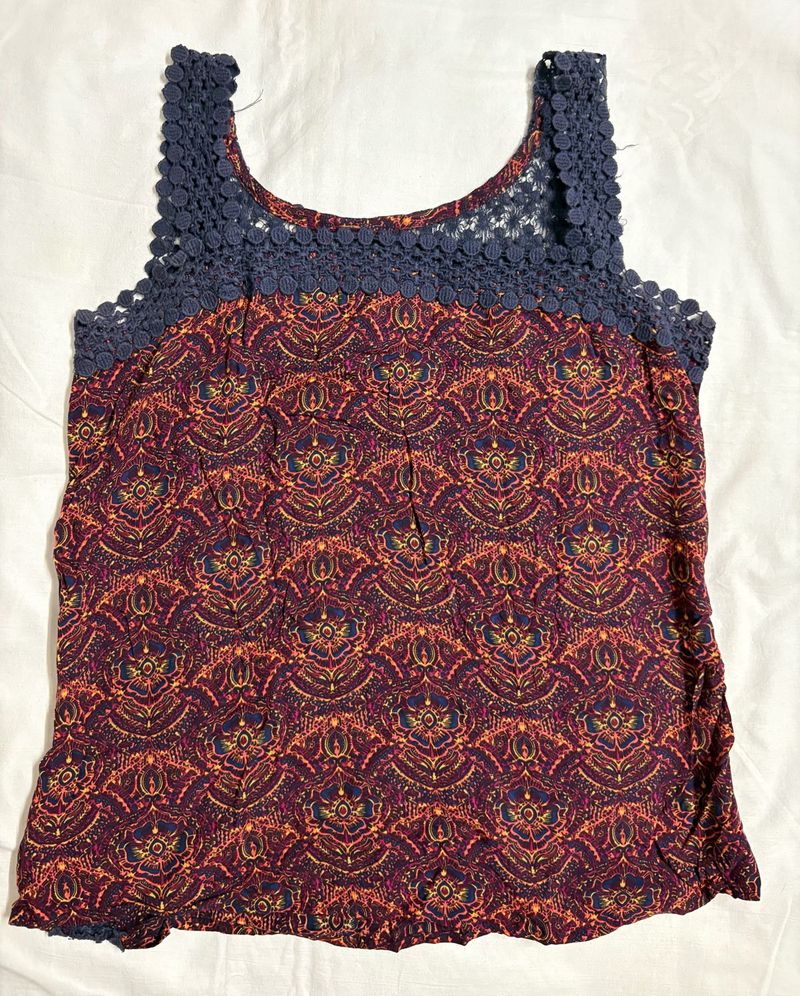 Patterned Tank Top
